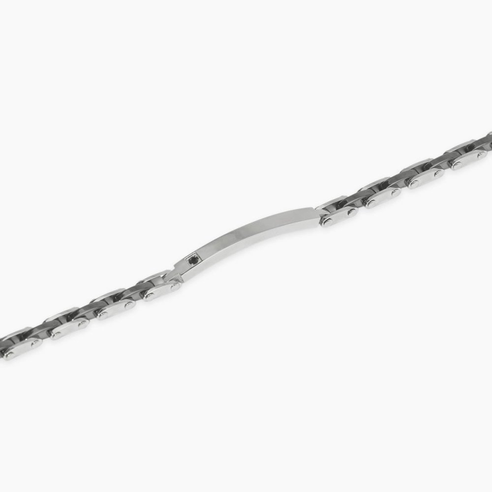 Kidult - Bracciale In Acciaio - Ceramica Nera