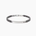 Kidult - Bracciale In Acciaio - Pvd Gunmetal - Ceramica