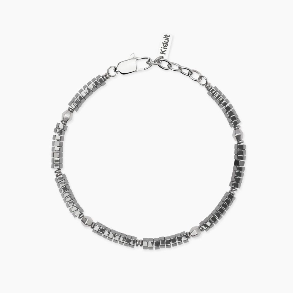 Kidult - Bracciale In Acciaio 316L - Ematite