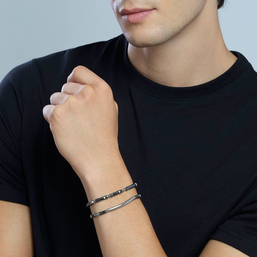 Kidult - Bracciale In Acciaio - Ematite