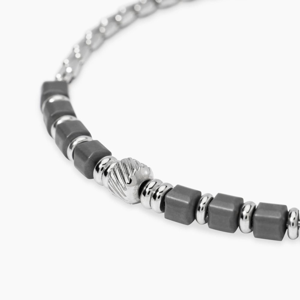 Kidult - Bracciale Ematite - Acciaio 316L
