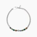 Kidult - Bracciale In Acciaio - Pietre Multicolor