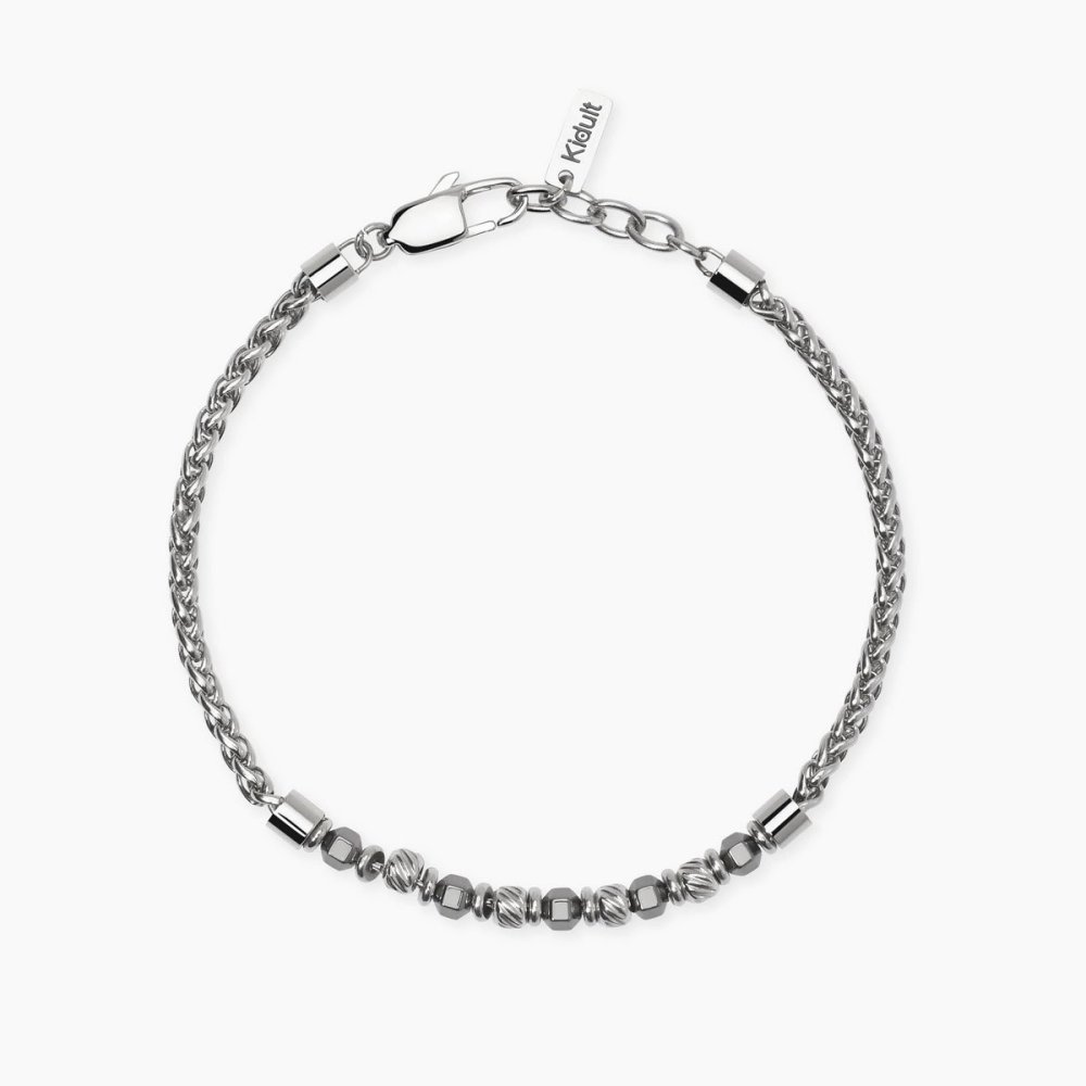 Kidult - Bracciale Ematite - Acciaio 316L