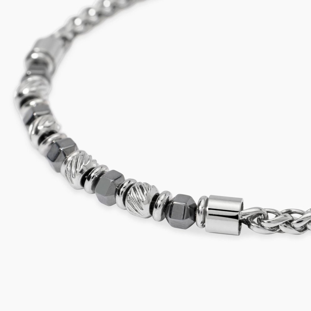 Kidult - Bracciale Ematite - Acciaio 316L