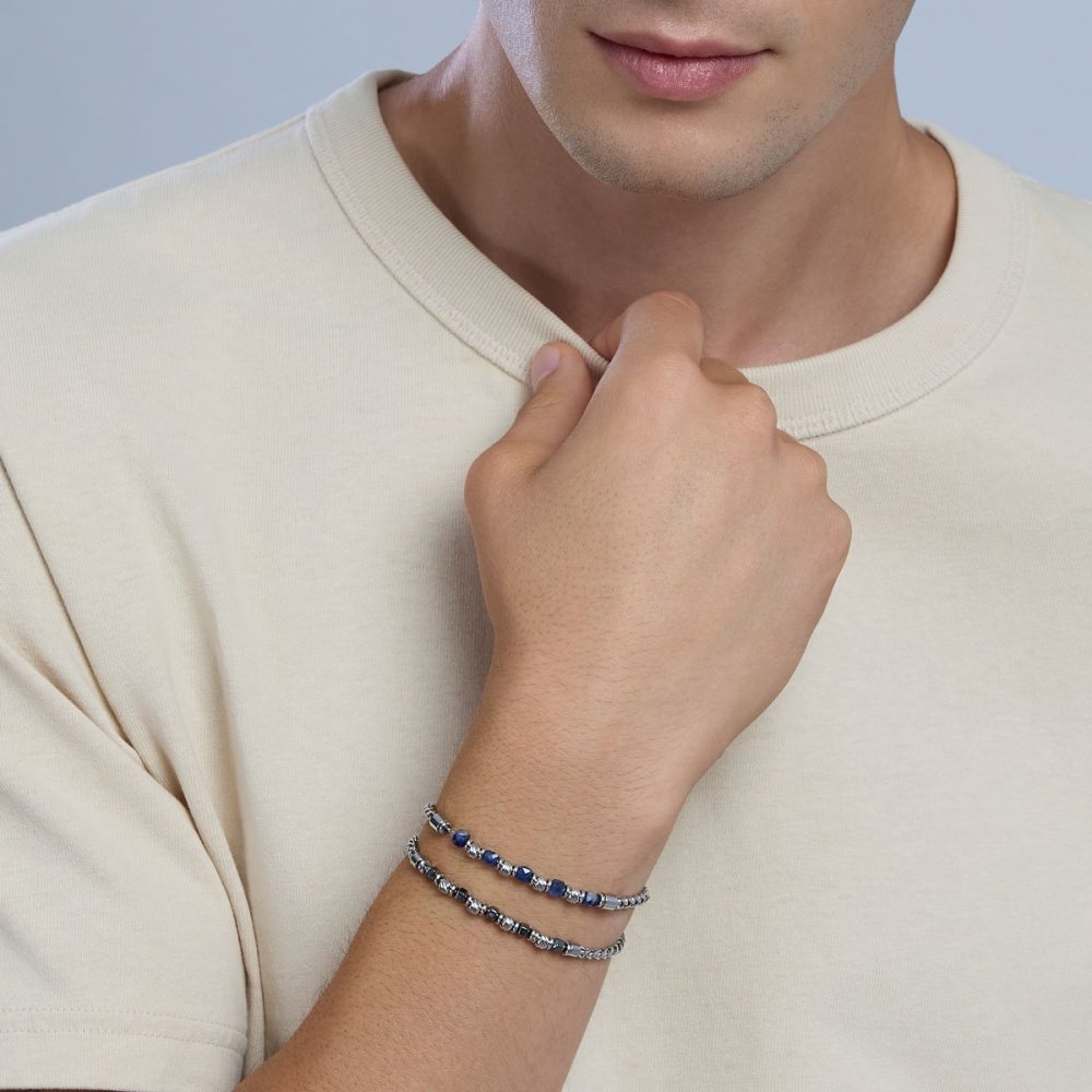 Kidult - Bracciale In Acciaio 316L - Sodalite