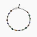 Kidult - Bracciale In Acciaio - Pietre Multicolor