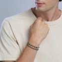 Kidult - Bracciale In Acciaio - Pietre Multicolor