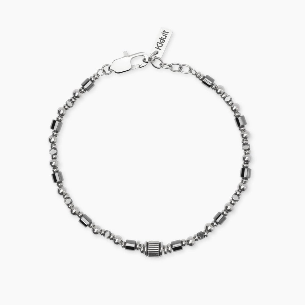 Kidult - Bracciale In Acciaio 316L - Ematite