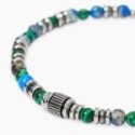 Kidult - Bracciale Acciaio 316L - Pietre Multicolor
