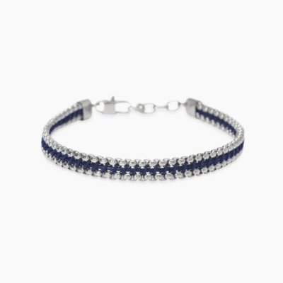 Kidult - Bracciale In Acciaio - Nylon - Pelle