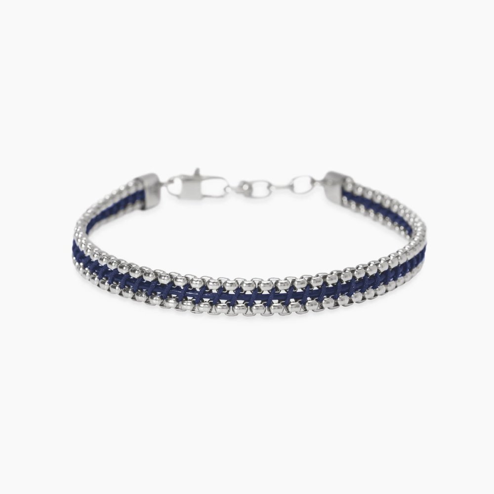 Kidult - Bracciale In Acciaio - Nylon - Pelle