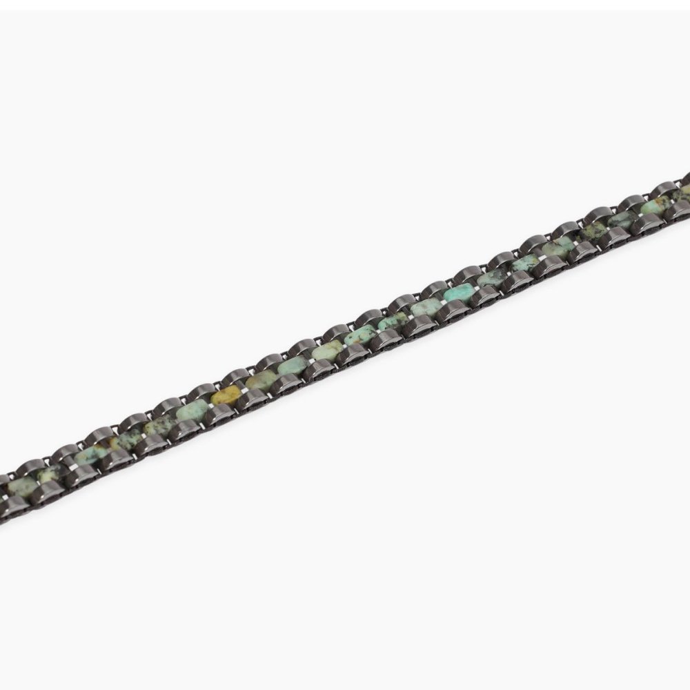 Kidult - Bracciale In Acciaio - Ematite - Turchese