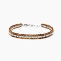 Kidult - Bracciale In Acciaio 316L - Nylon - Occhio Di Tigre