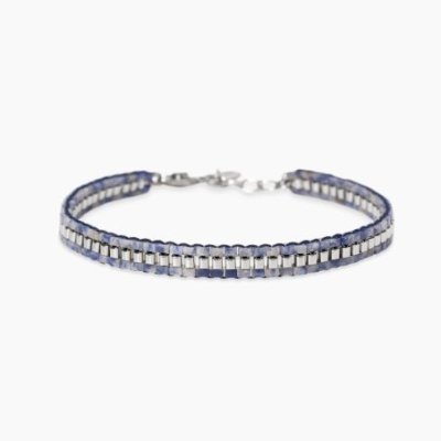Kidult - Bracciale In Acciaio - Diaspro - Nylon