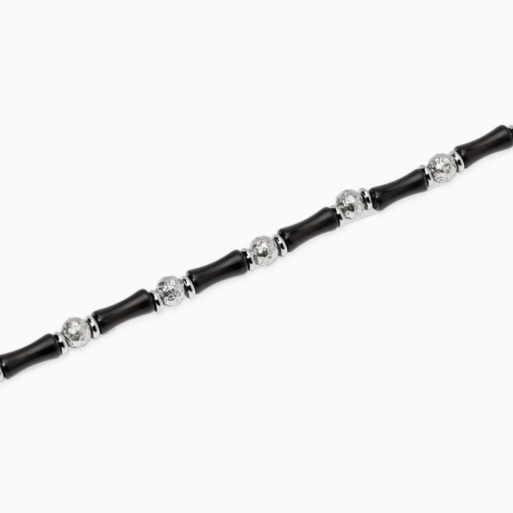 Kidult - Bracciale Ossidiana - Acciaio 316L
