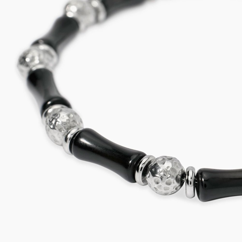 Kidult - Bracciale Ossidiana - Acciaio 316L