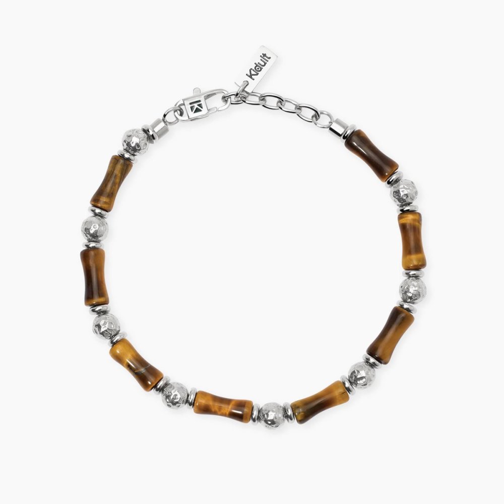 Kidult - Bracciale Occhio Di Tigre - Acciaio 316L