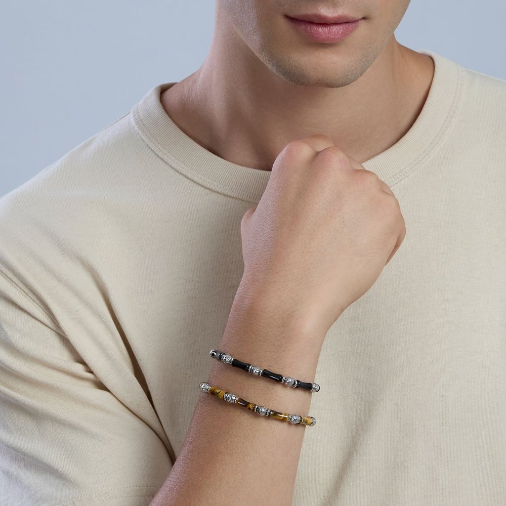 Kidult - Bracciale Occhio Di Tigre - Acciaio 316L