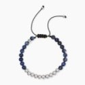 Kidult - Bracciale In Acciaio - Nylon - Sodalite