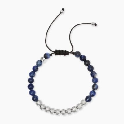 Kidult - Bracciale In Acciaio - Nylon - Sodalite