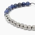 Kidult - Bracciale In Acciaio - Nylon - Sodalite