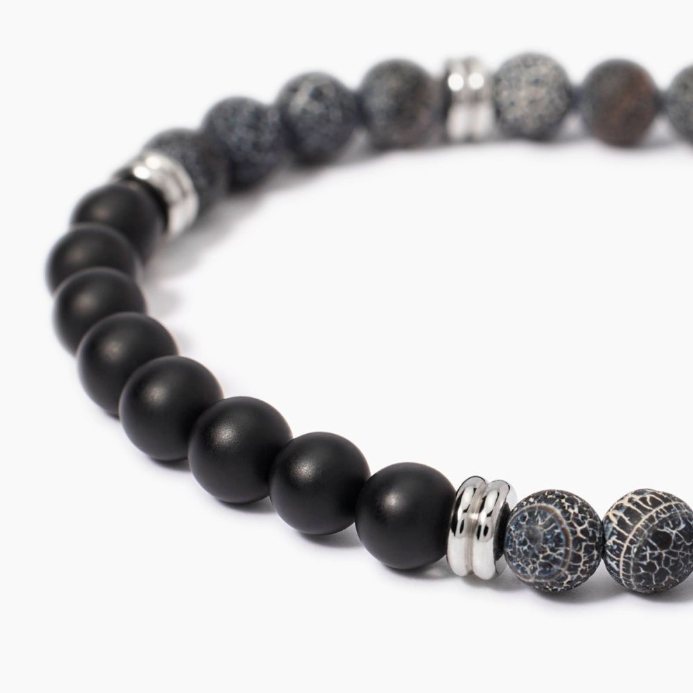 Kidult - Bracciale In Acciaio - Agata - Onice