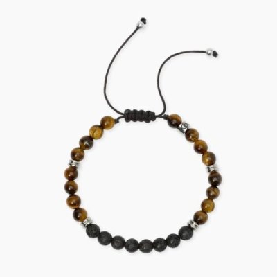 Kidult - Bracciale In Acciaio 316L - Nylon - Lavica