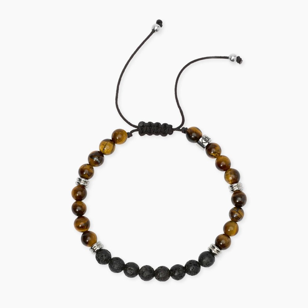 Kidult - Bracciale In Acciaio 316L - Nylon - Lavica