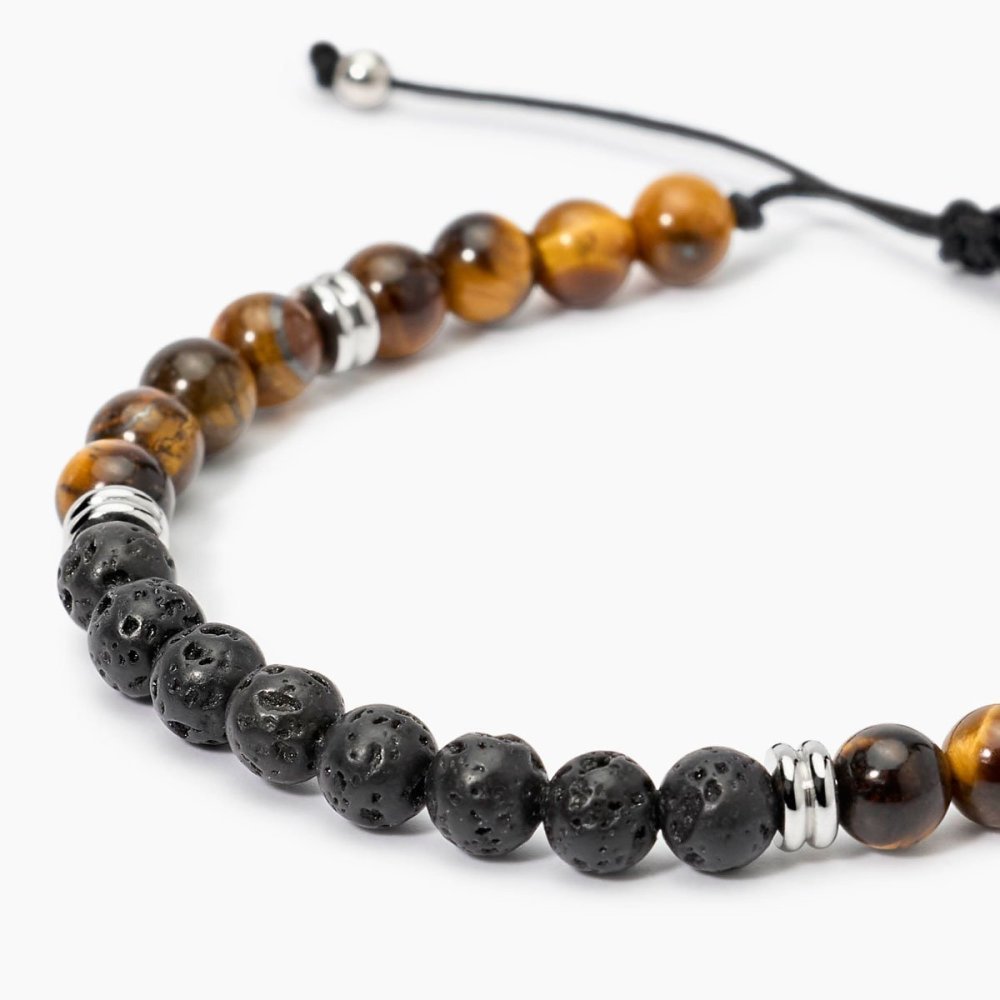 Kidult - Bracciale In Acciaio 316L - Nylon - Lavica