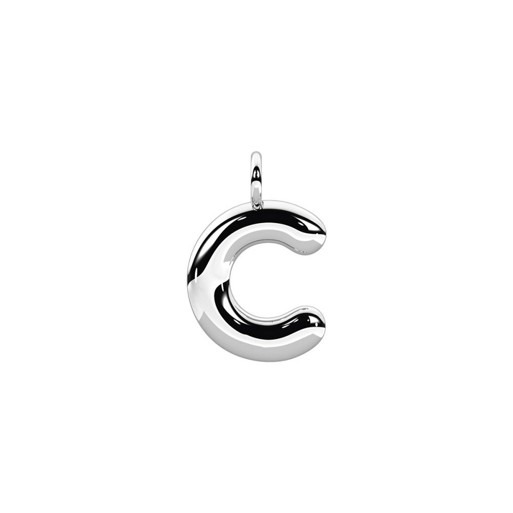 Kidult - Ciondolo Lettera 'C' - Acciaio 316L