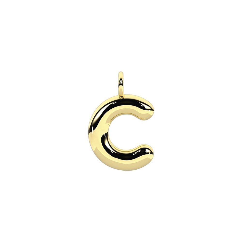 Kidult - Ciondolo Lettera 'C' - Acciaio 316L