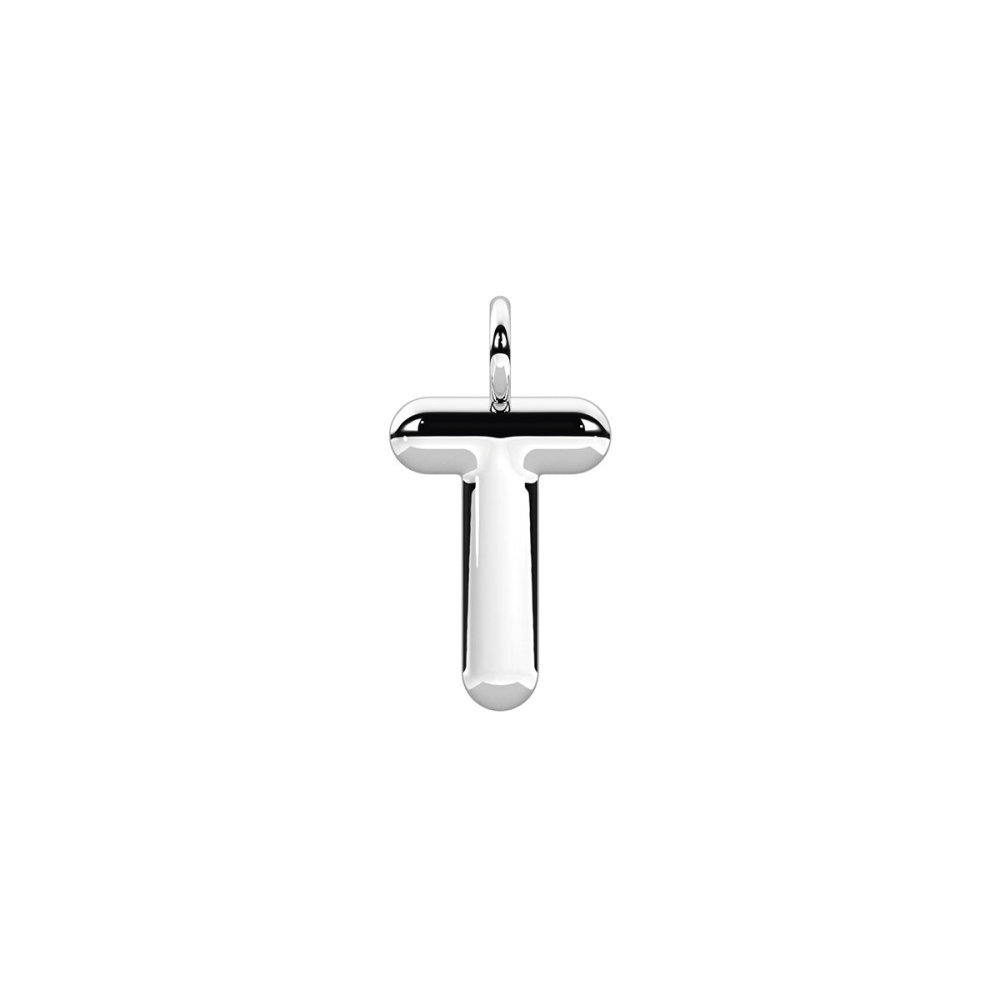 Kidult - Ciondolo Lettera T - Acciaio 316L