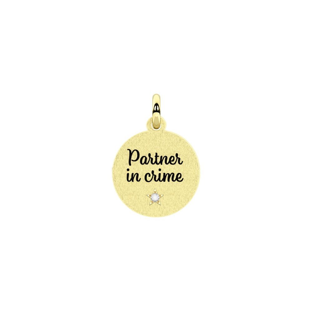 Kidult - Ciondolo Acciaio 316L - Pvd Giallo