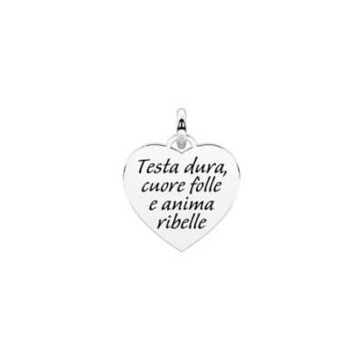 Kidult - Ciondolo Cuore Ribelle - Acciaio 316L