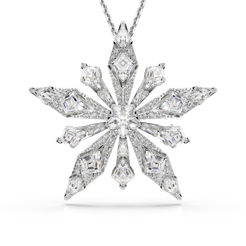 Swarovski - Pendente E Spilla Idyllia - Cristalli - Bianco Swarovski - Pendente E Spilla Idyllia - Cristalli - Bianco