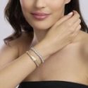 Mabina - Bracciale In Argento 925 - Dorato - Zirconi
