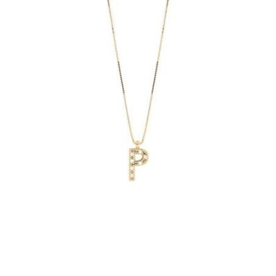 Bliss - Collana Bl Alphabet - Oro Giallo - Diamante