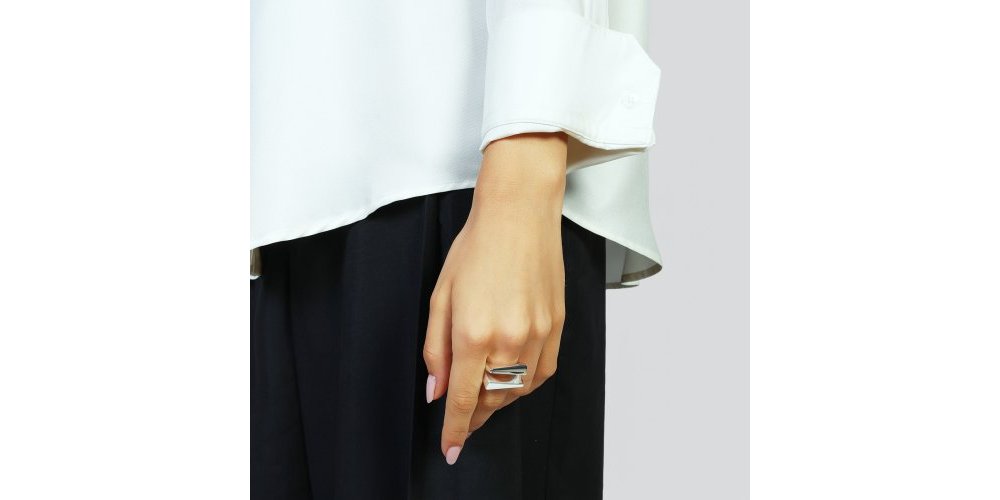 Unoaerre - Anello Design - Bronzo - Argento