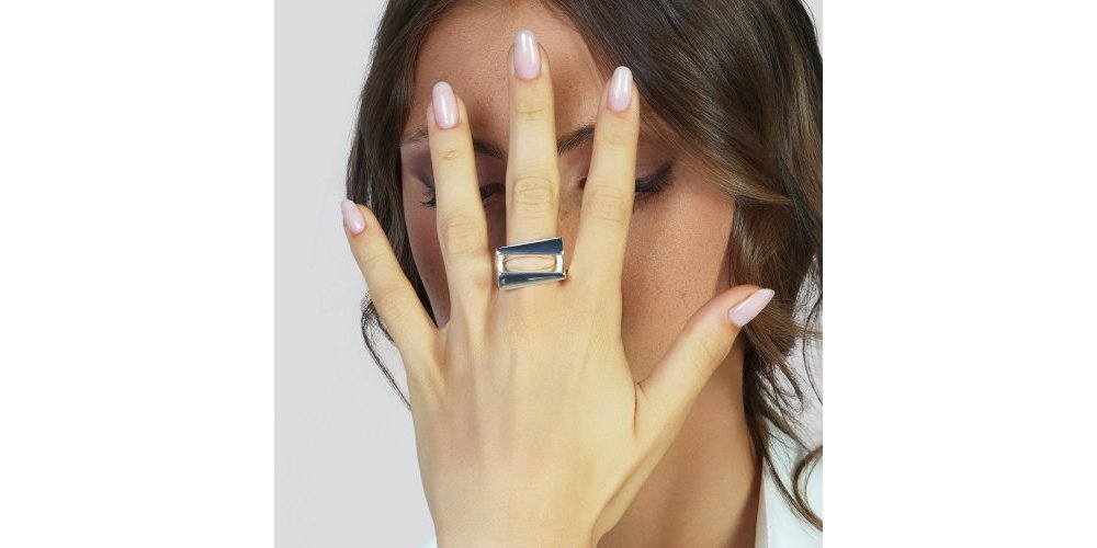 Unoaerre - Anello Design - Bronzo - Argento