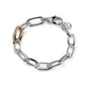 Unoaerre - Bracciale Bicolore - Bronzo - Zirconi