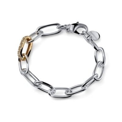 Unoaerre - Bracciale Bicolore - Bronzo - Zirconi