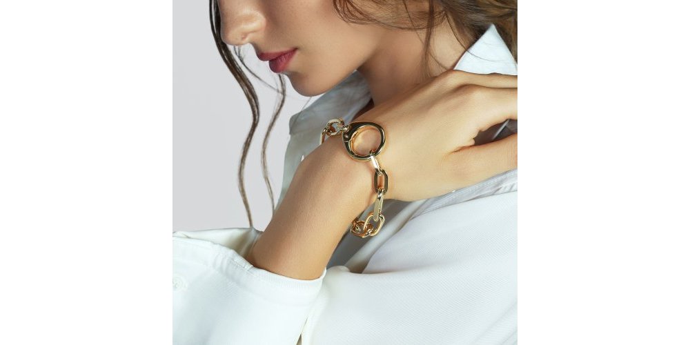 Unoaerre - Bracciale Dorato - Chiusura Maxi