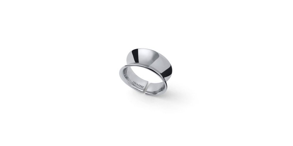 Unoaerre - Anello A Fascia - Bronzo - Argento