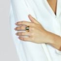 Unoaerre - Anello Geometrico - Dorato - Bronzo