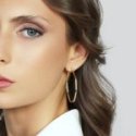 Unoaerre - Orecchini Ottagonali - Bronzo - Dorato