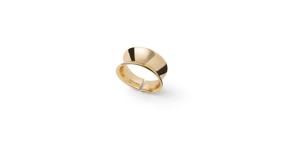 Unoaerre - Anello A Fascia - Bronzo - Dorato