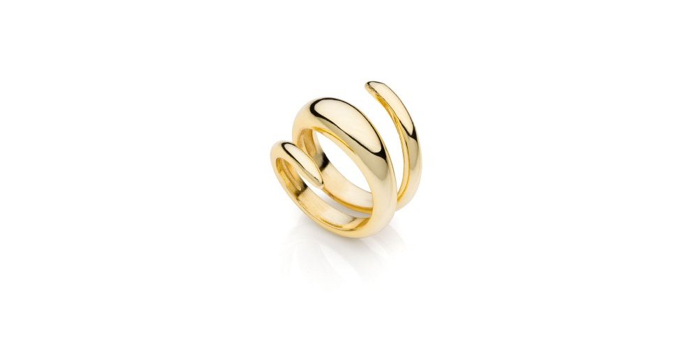 Unoaerre - Anello Dorato Bombato - Bronzo