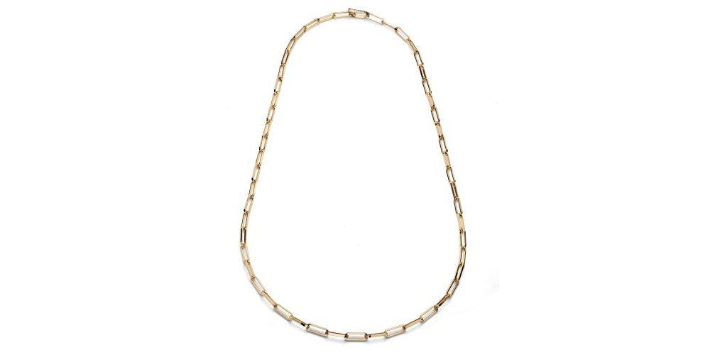 Unoaerre - Collana Lunga Paper Clip - Dorato