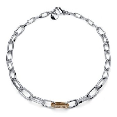 Unoaerre - Collana Bicolore - Bronzo - Zirconi