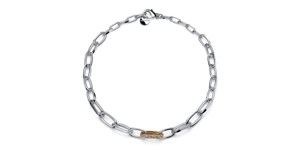 Unoaerre - Collana Bicolore - Bronzo - Zirconi Unoaerre - Collana Bicolore - Bronzo - Zirconi